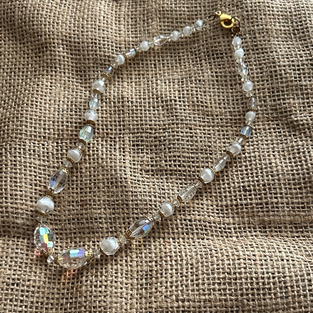 Elegant Crystal and other beaded Necklace